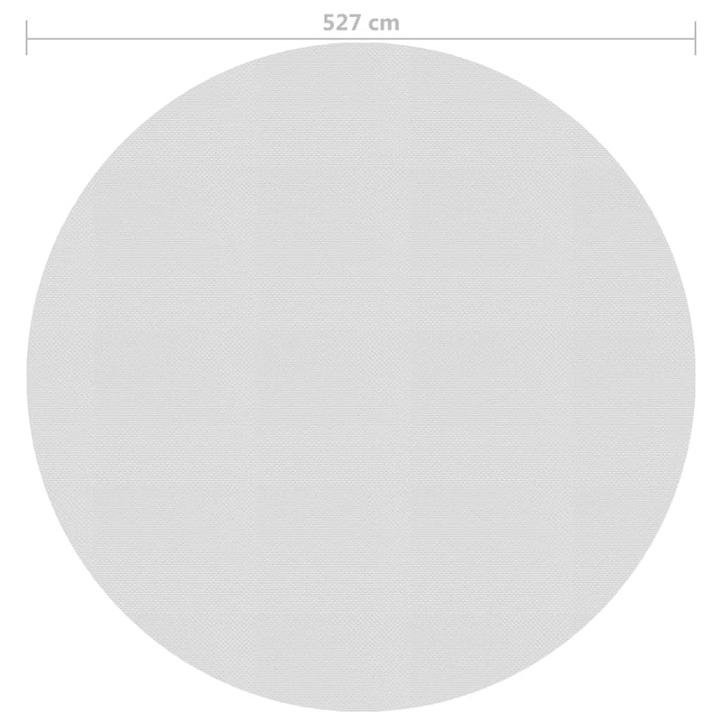 vidaXL szürke napelemes lebegő PE medencefólia 527 cm