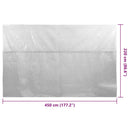 vidaXL szürke napelemes lebegő PE medencefólia 450 x 220 cm