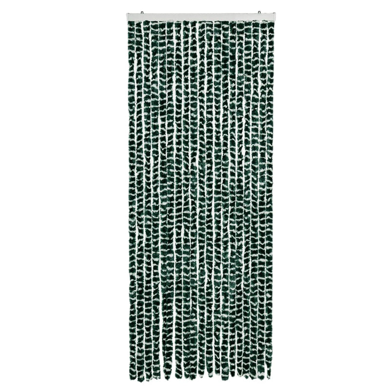 vidaXL zöld és fehér zsenília rovarfüggöny 56 x 185 cm