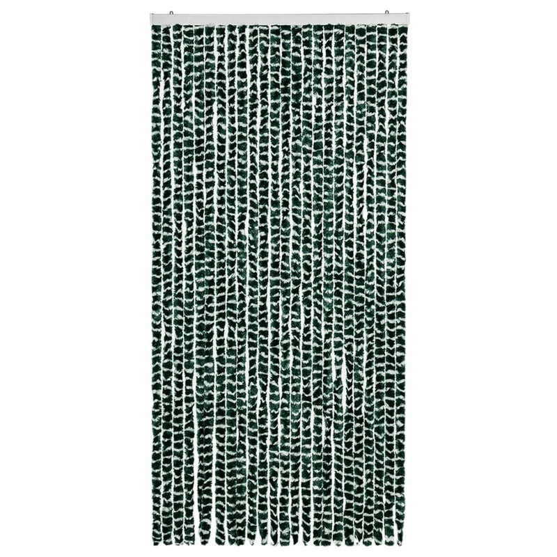 vidaXL zöld és fehér zsenília rovarfüggöny 100 x 220 cm