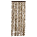 vidaXL bézs és barna zsenília rovarfüggöny 56 x 185 cm