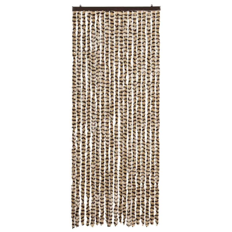 vidaXL bézs és barna zsenília rovarfüggöny 56 x 185 cm