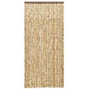 vidaXL bézs és barna zsenília rovarfüggöny 90 x 220 cm