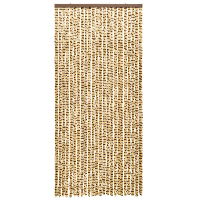 vidaXL bézs és barna zsenília rovarfüggöny 90 x 220 cm