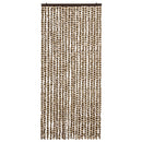 vidaXL bézs és barna zsenília rovarfüggöny 90 x 220 cm