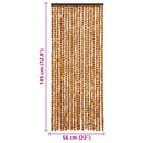 vidaXL okkersárga és fehér zsenília rovarfüggöny 56 x 185 cm