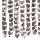 vidaXL tópszínű és fehér zsenília rovarfüggöny 56 x 185 cm