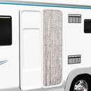 vidaXL tópszínű és fehér zsenília rovarfüggöny 56 x 185 cm