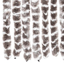 vidaXL tópszínű és fehér zsenília rovarfüggöny 100 x 220 cm