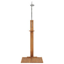 vidaXL tömör tíkfa kerti zuhany 75 x 75 x 210 cm