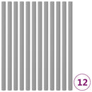 vidaXL 12 db szürke trambulin tartóoszlop habszivacs védő 92,5 cm