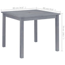vidaXL tömör akácfa kerti étkezőasztal 88 x 88 x 74 cm