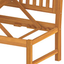 vidaXL tömör akácfa kanapé krémszínű párnákkal 200 x 60 x 75 cm