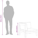 vidaXL 2 részes tömör akácfa kerti ülőgarnitúra párnával