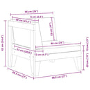 vidaXL elemes tömör akácfa sarokkanapé krémfehér párnákkal