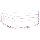 vidaXL elemes tömör akácfa lábtartó krémfehér párnával