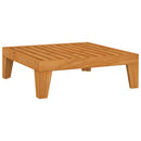 vidaXL elemes tömör akácfa lábtartó sötétszürke párnával