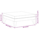 vidaXL elemes tömör akácfa lábtartó sötétszürke párnával