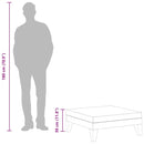 vidaXL elemes tömör akácfa lábtartó sötétszürke párnával
