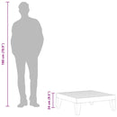 vidaXL tömör akácfa kerti asztal 68,5 x 68,5 x 24 cm