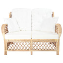 vidaXL 2 személyes rattan kanapé