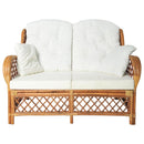 vidaXL világosbarna kétszemélyes rattankanapé