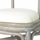 vidaXL 2 db szürke vászonkárpitozású étkezőszék