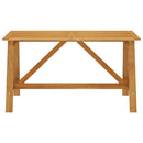 vidaXL tömör akácfa kerti étkezőasztal 140 x 70 x 73,5 cm