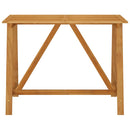 vidaXL tömör akácfa kerti bárasztal 140 x 70 x 104 cm