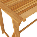 vidaXL tömör akácfa kerti bárasztal 140 x 70 x 104 cm