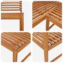 vidaXL tömör akácfa kerti sarokpad 140 cm