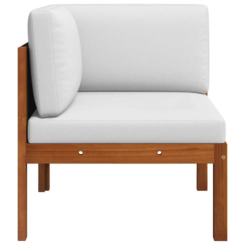 vidaXL 2 db akácfa és kötél kerti sarokkanapé párnákkal