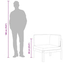 vidaXL 2 db akácfa és kötél kerti sarokkanapé párnákkal