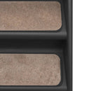 vidaXL fekete összecsukható kutyalépcső 62 x 40 x 49,5 cm