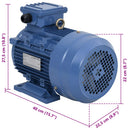 vidaXL 2 pólusú 3 fázisú alumínium elektromos motor 4kW/5,5LE 2840 f/p