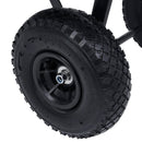 vidaXL fekete kerti kézikocsi 300 kg 75 liter