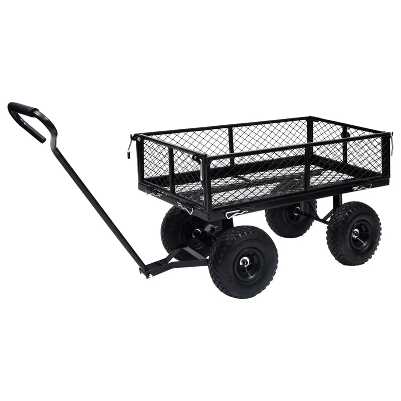 vidaXL fekete kerti kézikocsi 250 kg