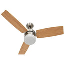 vidaXL világosbarna mennyezeti ventilátor fénnyel/távirányítóval 108cm