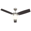 vidaXL sötétbarna mennyezeti ventilátor lámpával/távirányítóval 108 cm