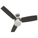 vidaXL sötétbarna mennyezeti ventilátor lámpával/távirányítóval 108 cm