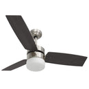 vidaXL sötétbarna mennyezeti ventilátor lámpával/távirányítóval 108 cm
