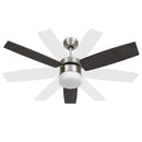 vidaXL sötétbarna mennyezeti ventilátor lámpával/távirányítóval 108 cm