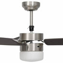 vidaXL sötétbarna mennyezeti ventilátor lámpával/távirányítóval 108 cm