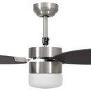vidaXL sötétbarna mennyezeti ventilátor lámpával/távirányítóval 76 cm