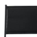 vidaXL 4 db összecsukható acél/textilén kültéri szék