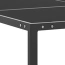 vidaXL atracitszürke acél és üveg kerti asztal 130 x 130 x 72 cm