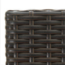 vidaXL 4 db barna polyrattan bárszék