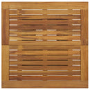 vidaXL fekete polyrattan és tömör akácfa bárasztal 80 x 80 x 110 cm