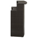vidaXL barna polyrattan kerti bárasztal 120 x 55 x 110 cm