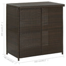 vidaXL 3 darabos barna polyrattan bárszett